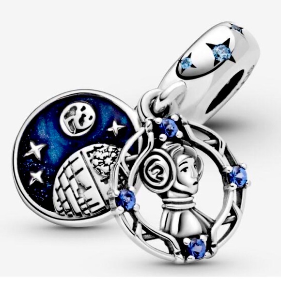 NWOT Pandora x Star Wars Princess Leia Bilayer Dangle Charm 799251C01 - Picture 2 of 16